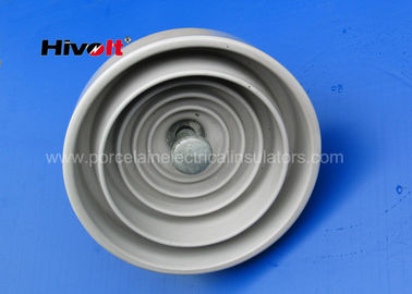 cor cinzenta dos isoladores de alta tensão da porcelana 530KN para linhas de transmissão 750kV