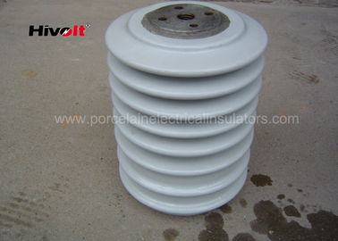 Isoladores do cargo da porcelana com inserções de aço, cor do cinza do isolador do cargo do ônibus