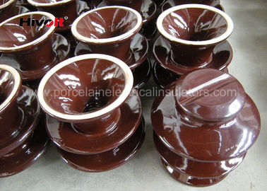 Isoladores cerâmicos de alta tensão profissionais Brown/porcelana cinzenta C-120 da cor