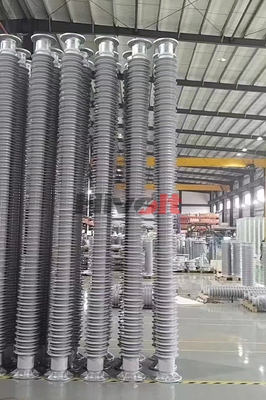 Isoladores de postes de estações de borracha de silicone para transmissão de energia de alta tensão
