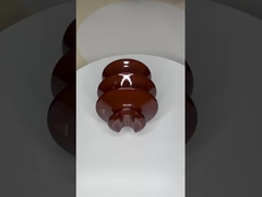 Isoladores cerâmicos profissionais de alta tensão Porcelana C-120 de cor marrom / cinza